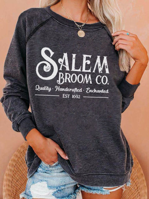 Halloween autumn new shoulder sleeve crew neck casual sweater M800005