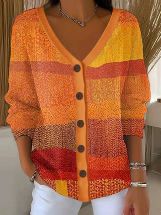3D Digital Printed Women's Shoulder Cardigan Sweater FF303400 07