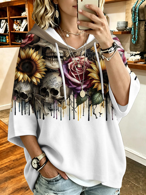 3D Digital Printed Top Women's Pullover Hooded Sweater FF303414