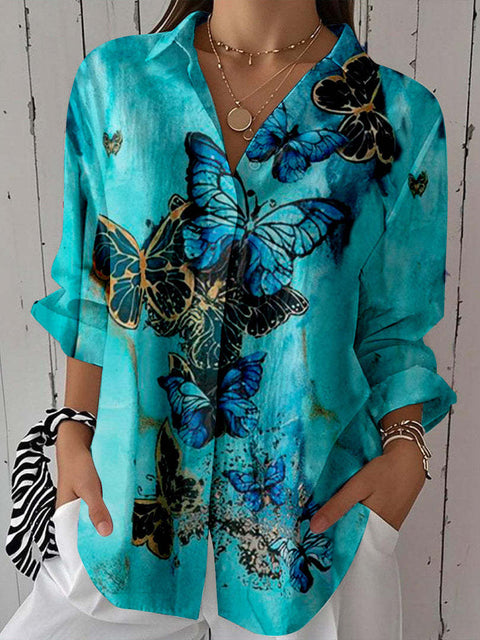 Spring and Autumn Printed Shirt m301705
