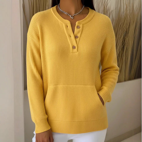 Pullover V-neck long-sleeved top women's m302268