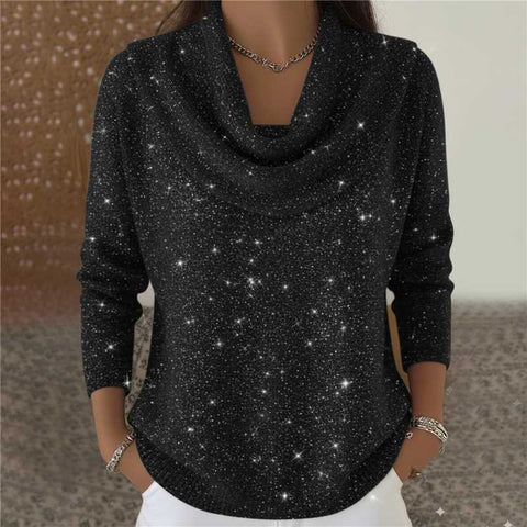 Autumn and winter new solid color long-sleeved top sweater m302155