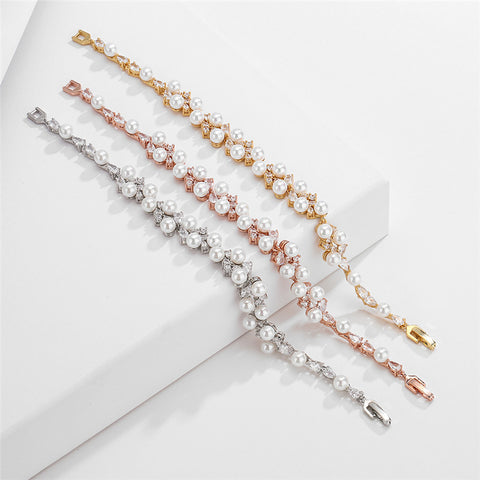 Bracelet perle zircon m3331126