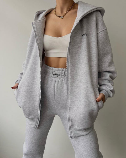Long Sleeve Fleece Sweater Pants Casual Fashion Printed Hooded Set FF303392