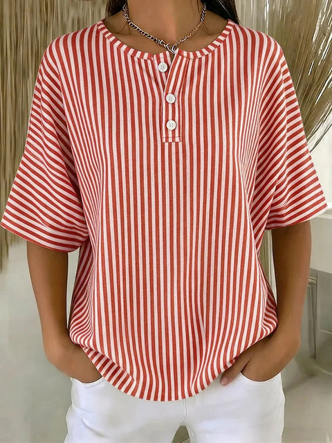 Ladies print European and American casual short sleeve m302714