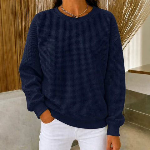 Solid color simple women's top crew neck loose fashion T-shirt m303224