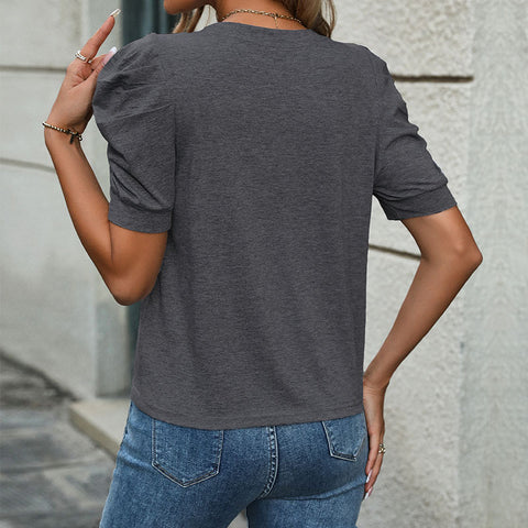 Women's top lamb leg sleeve short sleeve t-shirt m302363