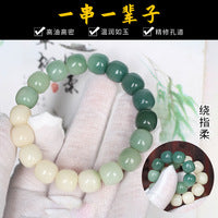 White Jade Bodhi Bracelet 108 Buddha Beads Beads, Jingtai Blue and White Natural Jade Bodhi Root Bracelet Ethnic Style Jewelry m3331300
