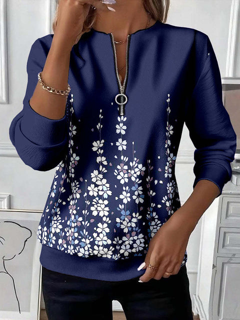 Printed sweater casual sweatshirt top m302179