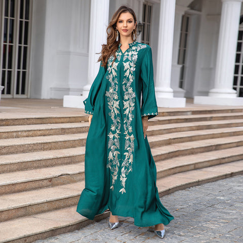Embroidered Dress Evening Dress Dubai Women's M301179