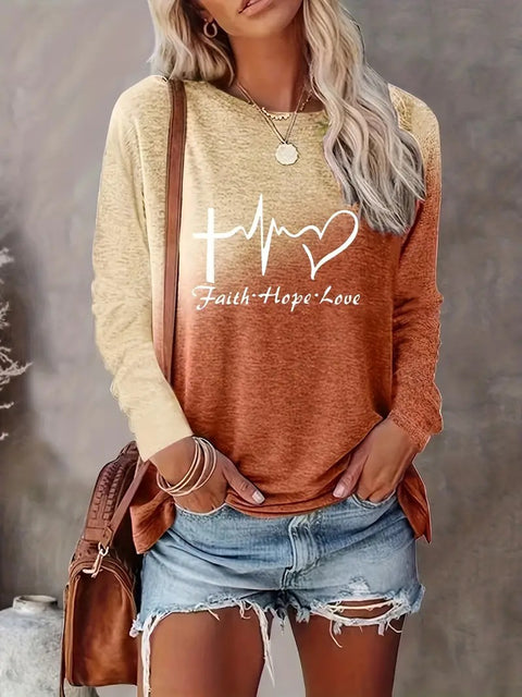 Long Sleeve Crew Neck Sweater 3D Printing m300754