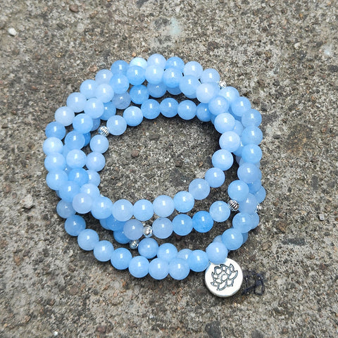 8Mm new Amazon bracelet 108 Buddha beads lotus multi-circle bracelet tree of life pendant item sweater chain m3331309