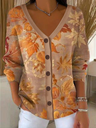 3D Digital Printed Women's Shoulder Cardigan Sweater FF303400 07