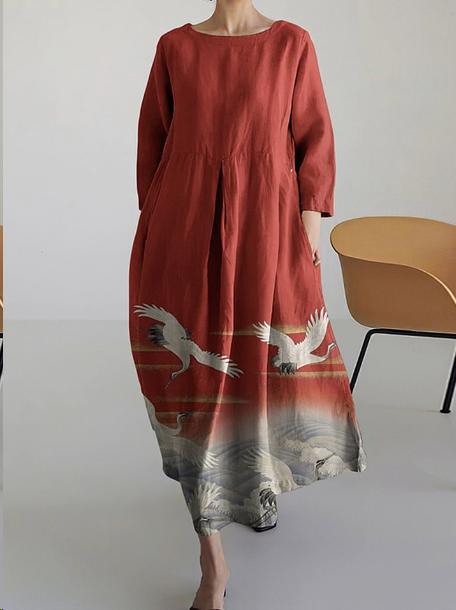 Crew neck sweet women's dress new dress m301069