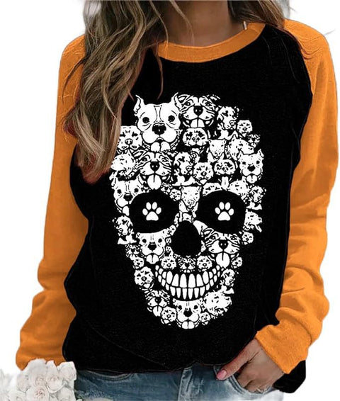 Shoulder long-sleeved women's sweater casual pullover m301750