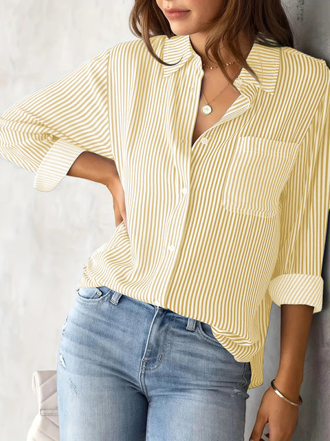 Top Loose Casual Long Sleeve Shirt Women's M301603