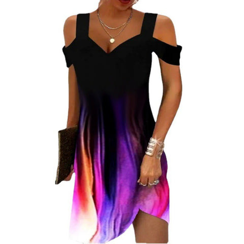 Neues bedrucktes elegantes Kleid M300194 
