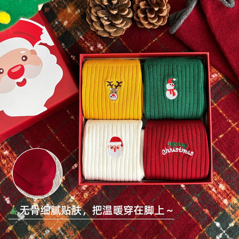 Christmas stockings autumn and winter new thickened soft waxy Xinjiang cotton FF3332044