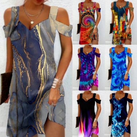 Neues bedrucktes elegantes Kleid M300194 