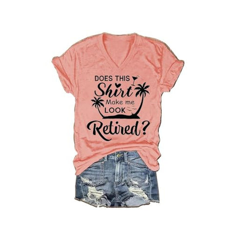 3D digital printing letter series women's V-neck short-sleeved T-shirt m301557