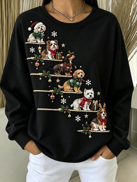 Casual Crew Neck Duck Pattern Sweater FF303438 05
