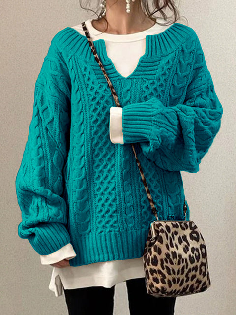 New sweater knitted twist sweater casual knitted sweater m300465
