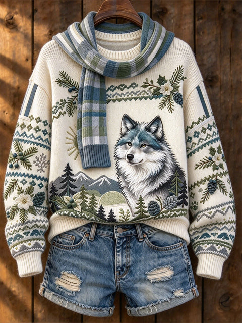 Huacai woolen sweater women sweater cartoon digital printing FF303420 02