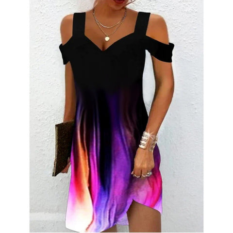 Neues bedrucktes elegantes Kleid M300194 