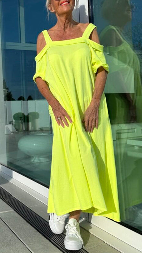 Independent Station Hot Sale Ladies Sling Loose Long Skirt Cotton m302045