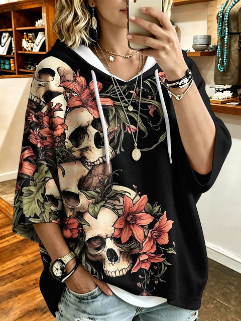 3D Digital Printed Top Women's Pullover Hooded Sweater FF303414