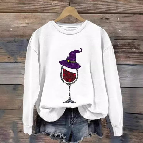 Casual floral 3D printed crew neck sweater m302127