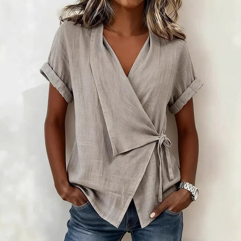 New lapel lace up irregular m302698