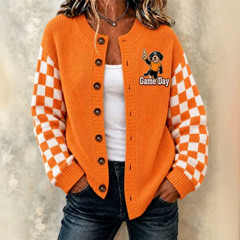 3D digital print American football women's cardigan sweater FF303413