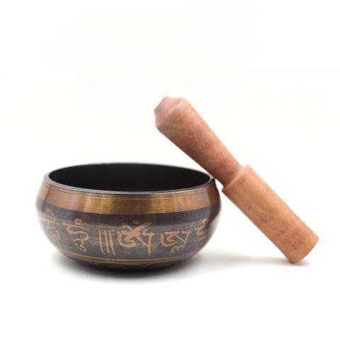 Nepal Handmade Bang Copper Turning Sutra Bowl Singing Bowl Buddha Sound Bowl Copper Run Bowl Yoga Bowl Singing Bowl Sound Therapy Ornament m3331266