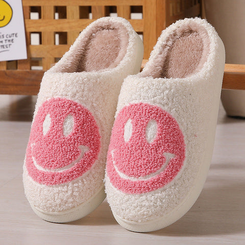 Winter cute cartoon smiling face home cotton slippers m1915010610
