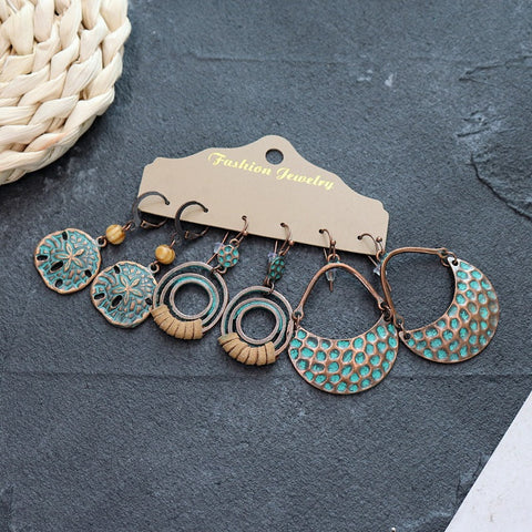 Bohemian ethnic style long earrings m1915010447